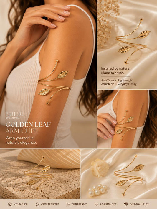 Golden Leaflet Armcuff