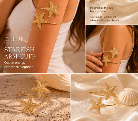 Golden Starfish Armcuff