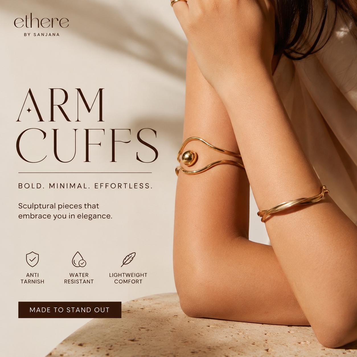 Anti Tarnish Armcuffs