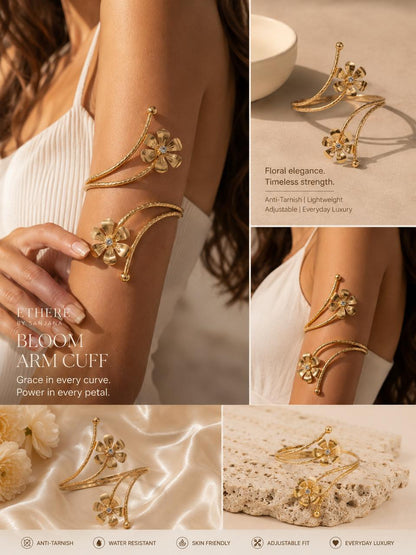 Golden Bloom Armcuff