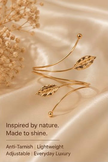 Golden Leaflet Armcuff