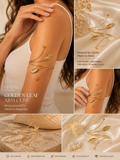 Golden Leaflet Armcuff