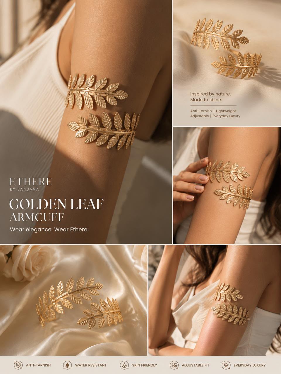 Golden Leaf Armcuff