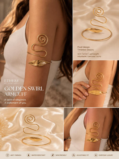 Golden Swirl Armcuff