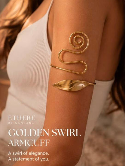 Golden Swirl Armcuff