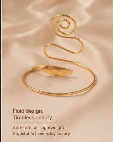Golden Swirl Armcuff