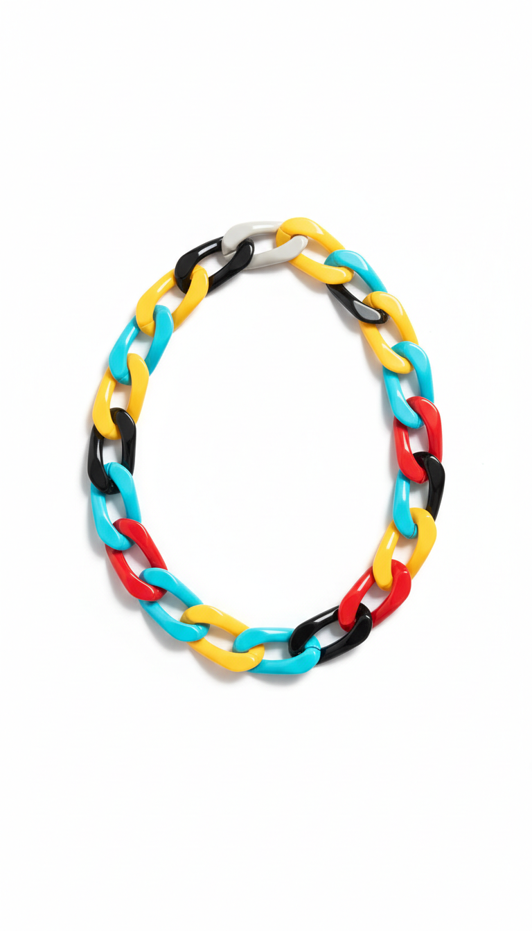 Chunky chain necklace in stainless steel